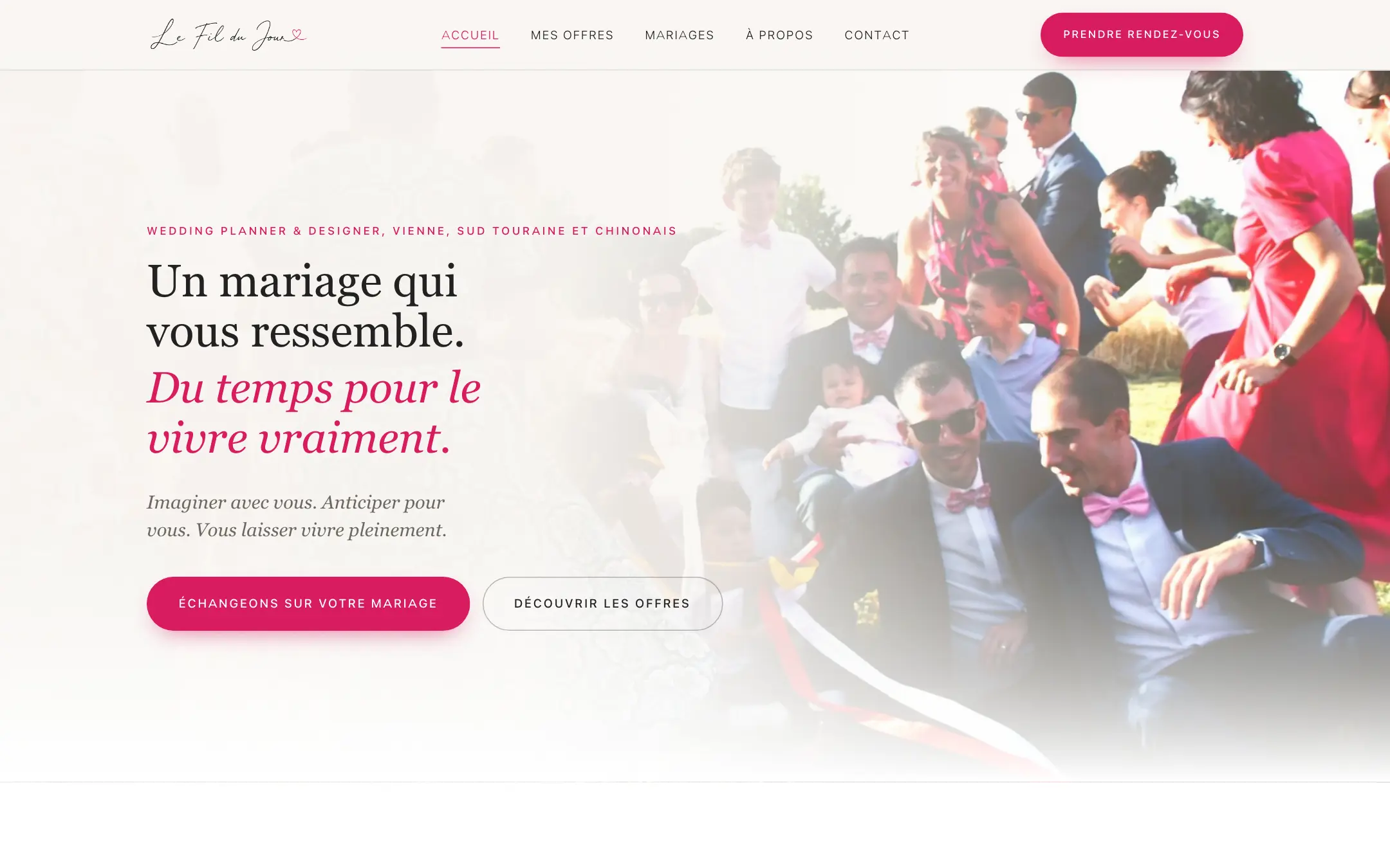 Le Fil du Jour, site sur ordinateur
