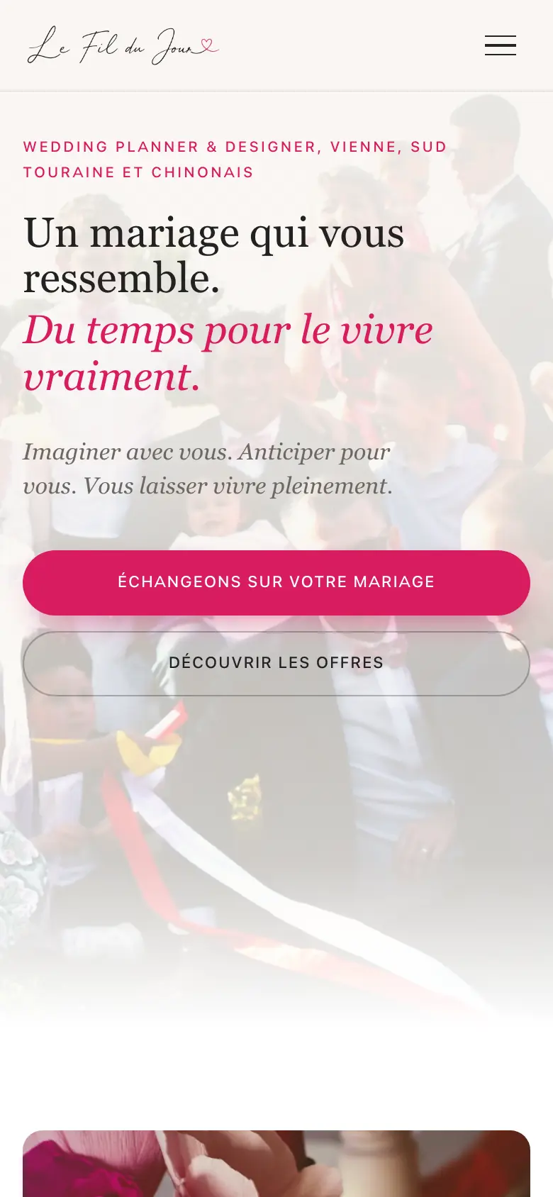 Le Fil du Jour, site sur téléphone